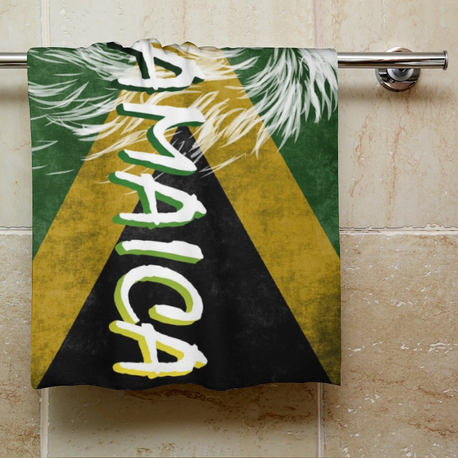 

2pcs Microfiber Towels With Vintage Jamaican Flag & - Quick Dry, Reusable Hand & Bath Towels For Men, Women, - Gym, Pool, Spa, Makeup - Luxurious Skin-friendly Face Cloths