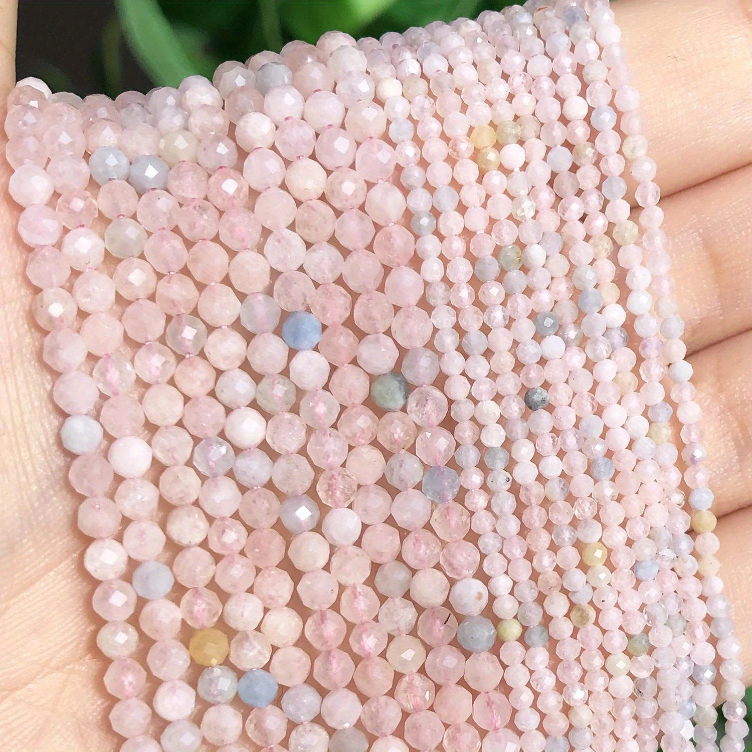 

Stone Beads For Jewelry Making, Natural Loose Stones, Diy Bracelet Earrings Accessories, 15" 2/3mm