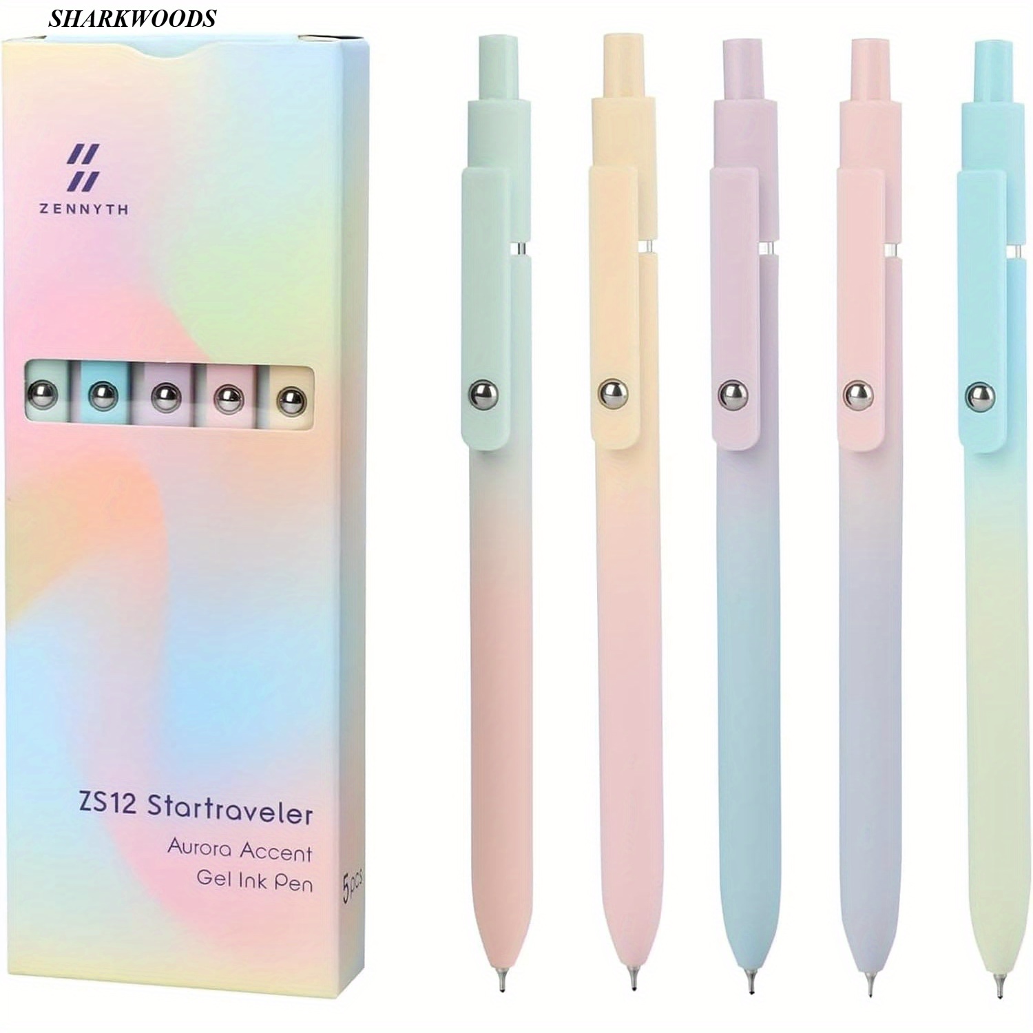 

Sharkwoods Gel Pens, 10pcs Gradient Color Morandi Pen Set, 0.7 Mm Fine Tip Smooth Pens, Retractable Neutral Pens For Office Supplies