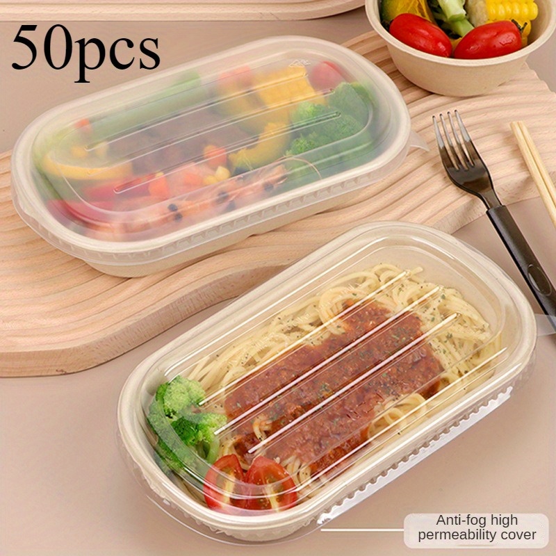 Disposable Paper Takeaway Containers Clear Temu