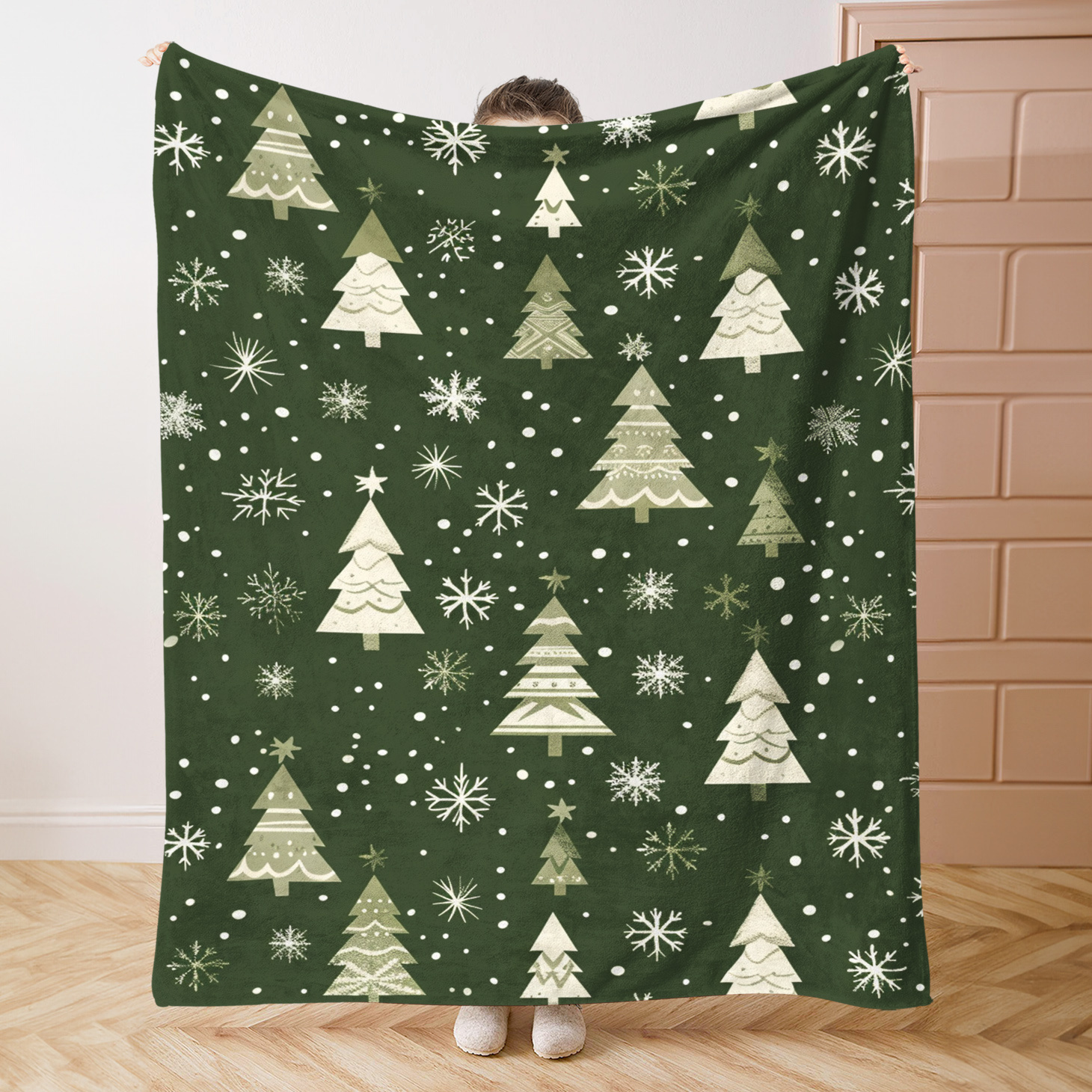 

Christmas- Flannel Blanket - , & - For Bed, Sofa, , &