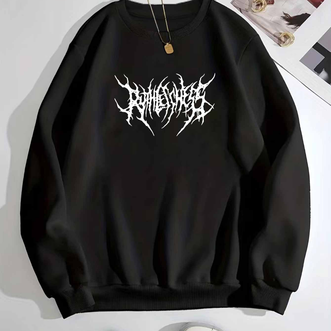 

's Sweatshirt Spider Graphic For - Pullover, , , - Y2k And