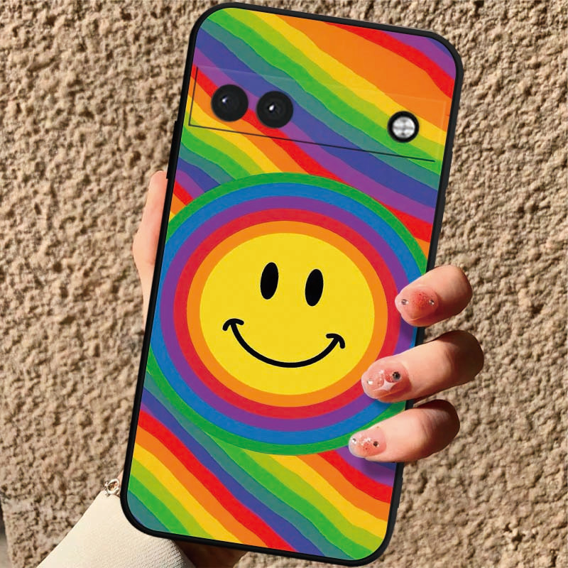 

Rainbow Ring Tpu Protective Soft Shockproof Phone Case For Pixel 6 6a 7 8 8a 7a 9 Pro Xl