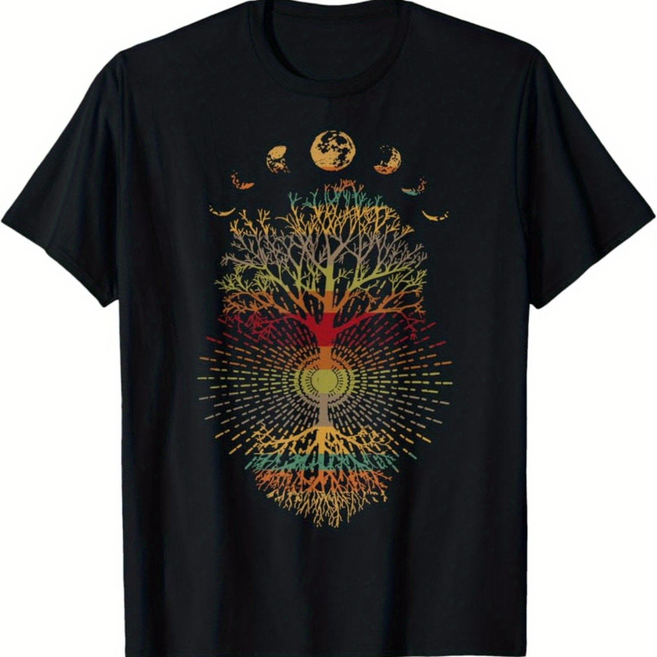 

Phases Retro '60s And' 70s Vibe Tree Of Life T-shirt