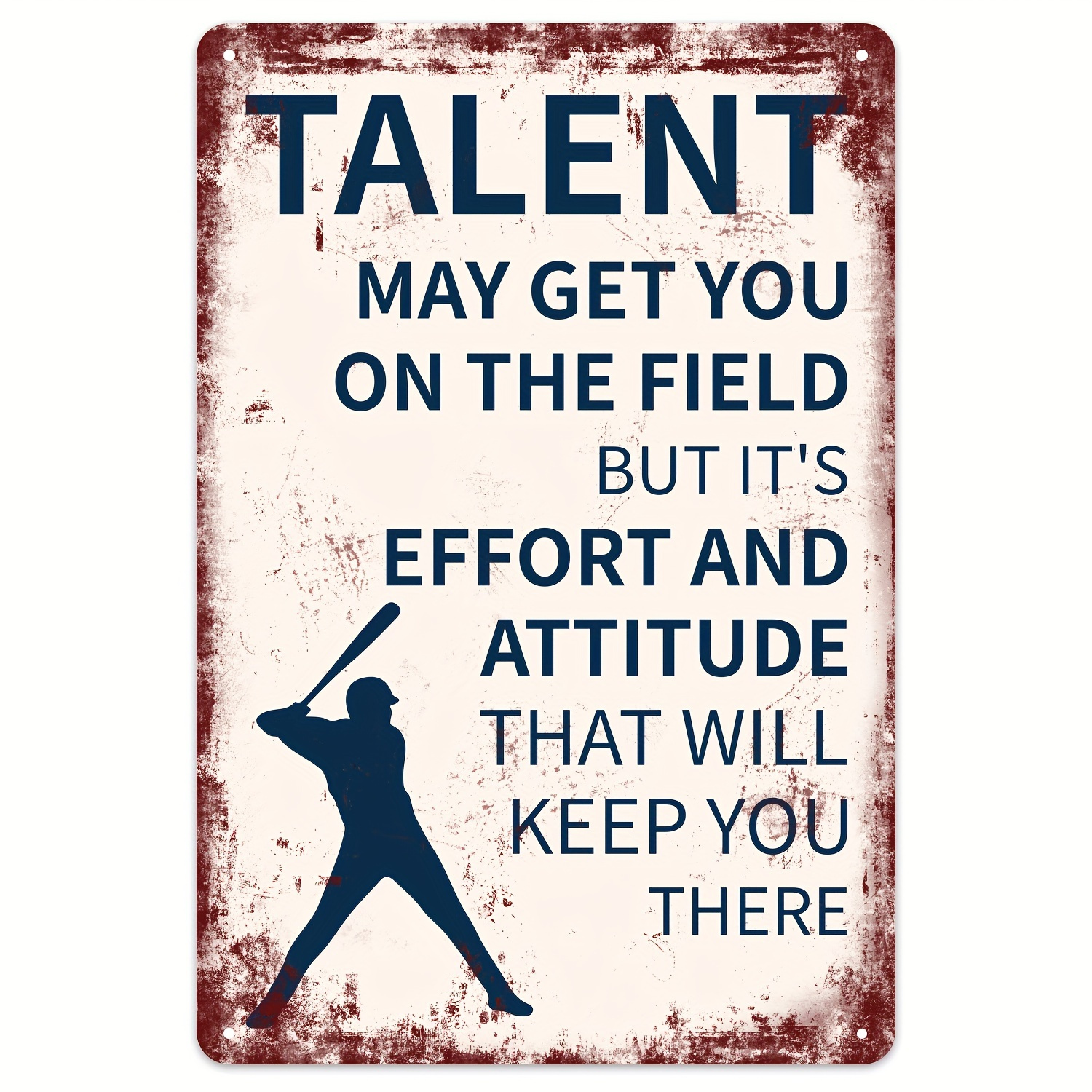 TEMU 1pc Can Let You Play Metal Signs, Baseball Retro Metal Signs, Baseball Wall Decorations, Baseball Player Gifts, Cafe Hole Novelty Signs (7.87 * Inches)