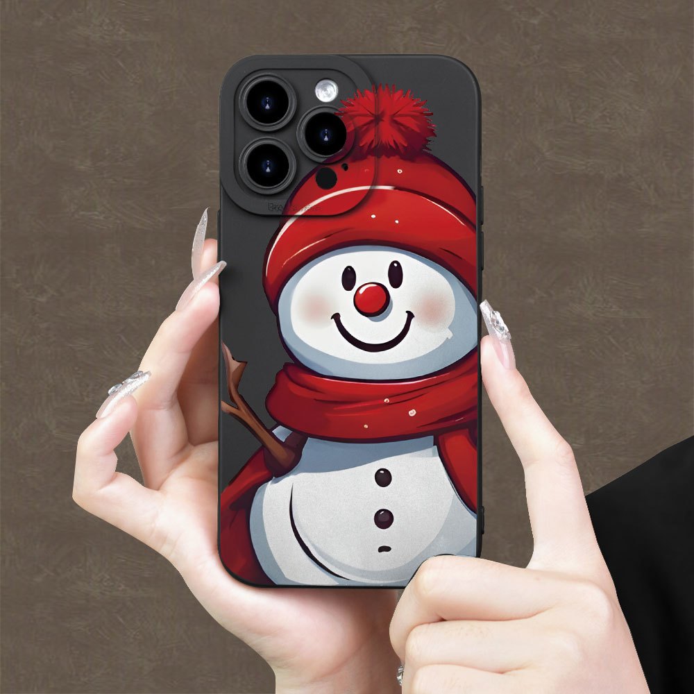 

1 Creative And Cute Christmas Snowman Pattern Frosted Tpu ( Sent As Birthday/holiday Gift)