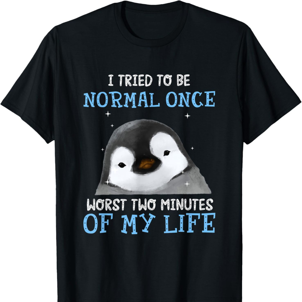 

Penguin The Worst 2 Minutes I Ever To Live A Themed Men's T-shirt