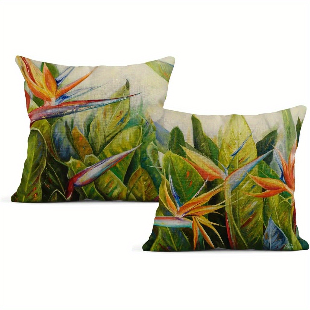 

2pcs Set & Paradise , 18x18 - Zippered Polyester For , Sofas, And