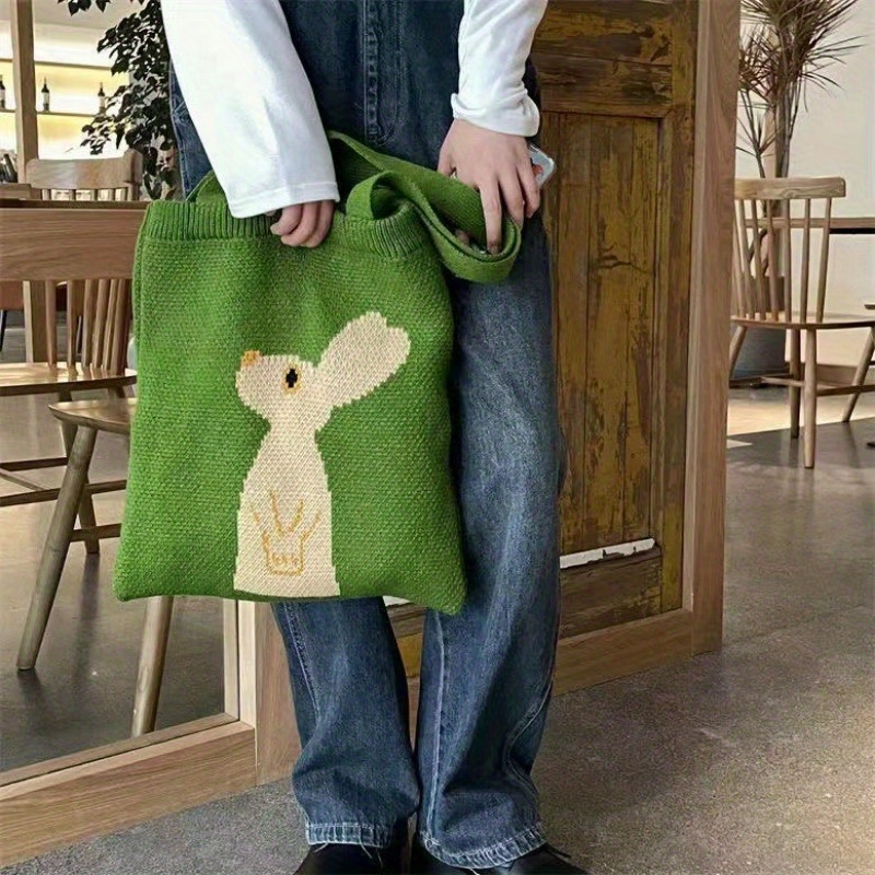 

Knitted Rabbit - Shoulder Bag For Use, Polyester