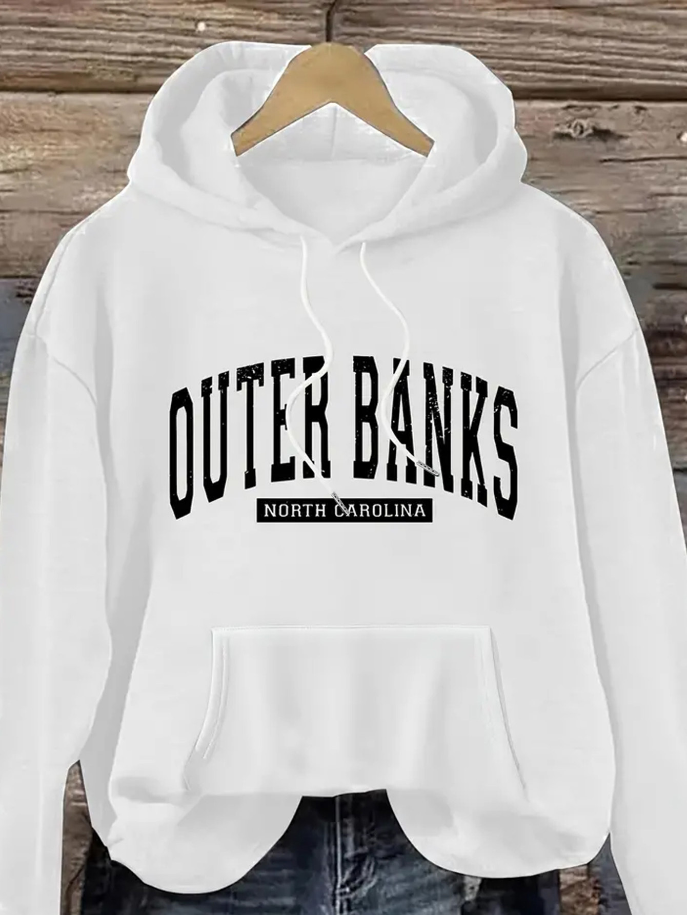 outer banks graphic print hoodie 100% Temu United Kingdom