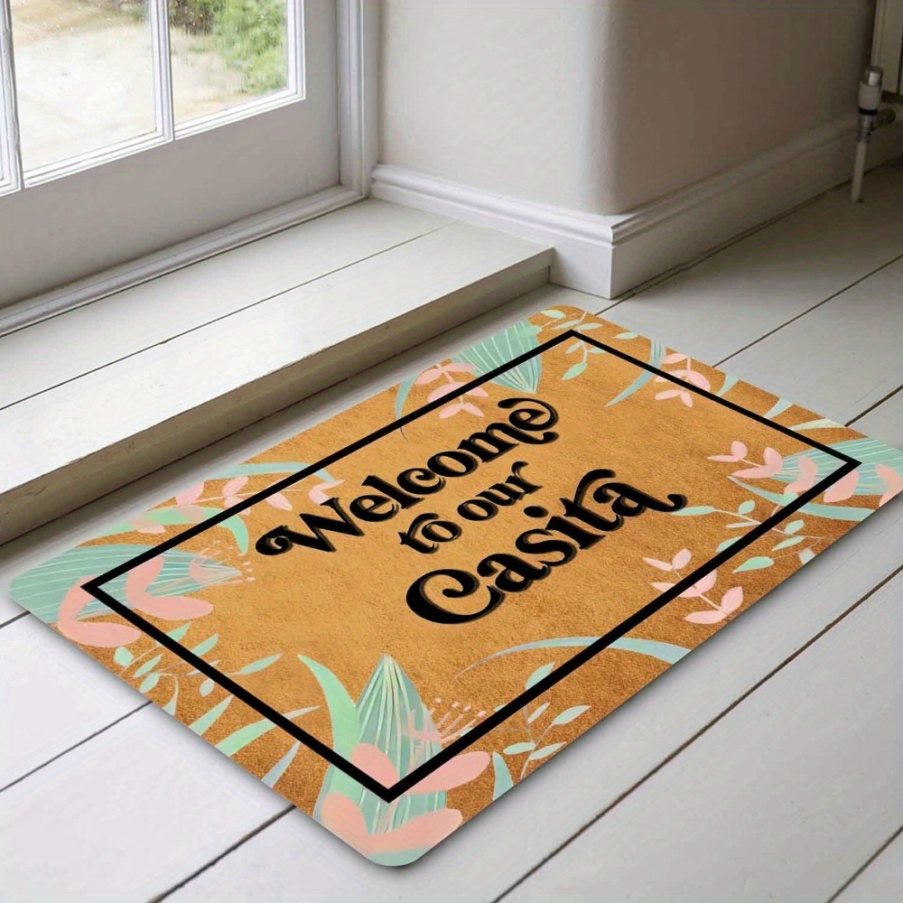 

24"x 16" Funny Welcome Doormat Front Door Entry Rugs With Rubber Back Welcome To Our House Warming Gift Decorative Mats For Front Porch No Slip Kitchen Rug And Mats