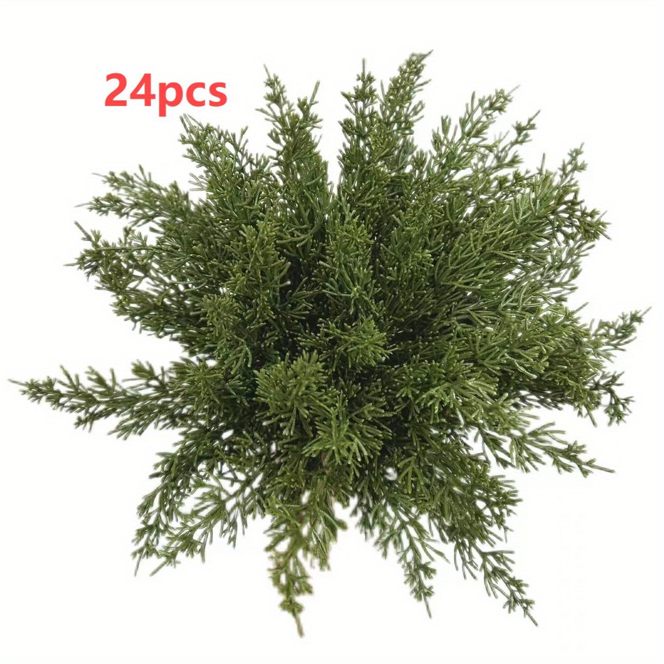 TEMU Artificial Greenery - 12/24pcs Plastic For Home Decor, Tabletop Placement, Christmas & 's Day Decoration, Graduation Event Accents - No Container Included