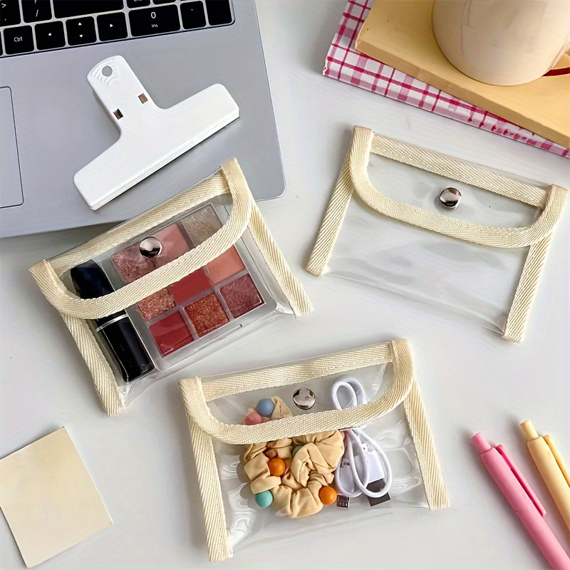 

9 Transparent Makeup Bags, Suitable For Women, Portable Storage Organizer, Travel Makeup Bag, Bag, Transparent