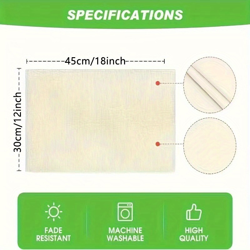 4pcs white placemats golden snowflake placemats suitable for   party   heavy duty soft farmhouse placemats Product details 2