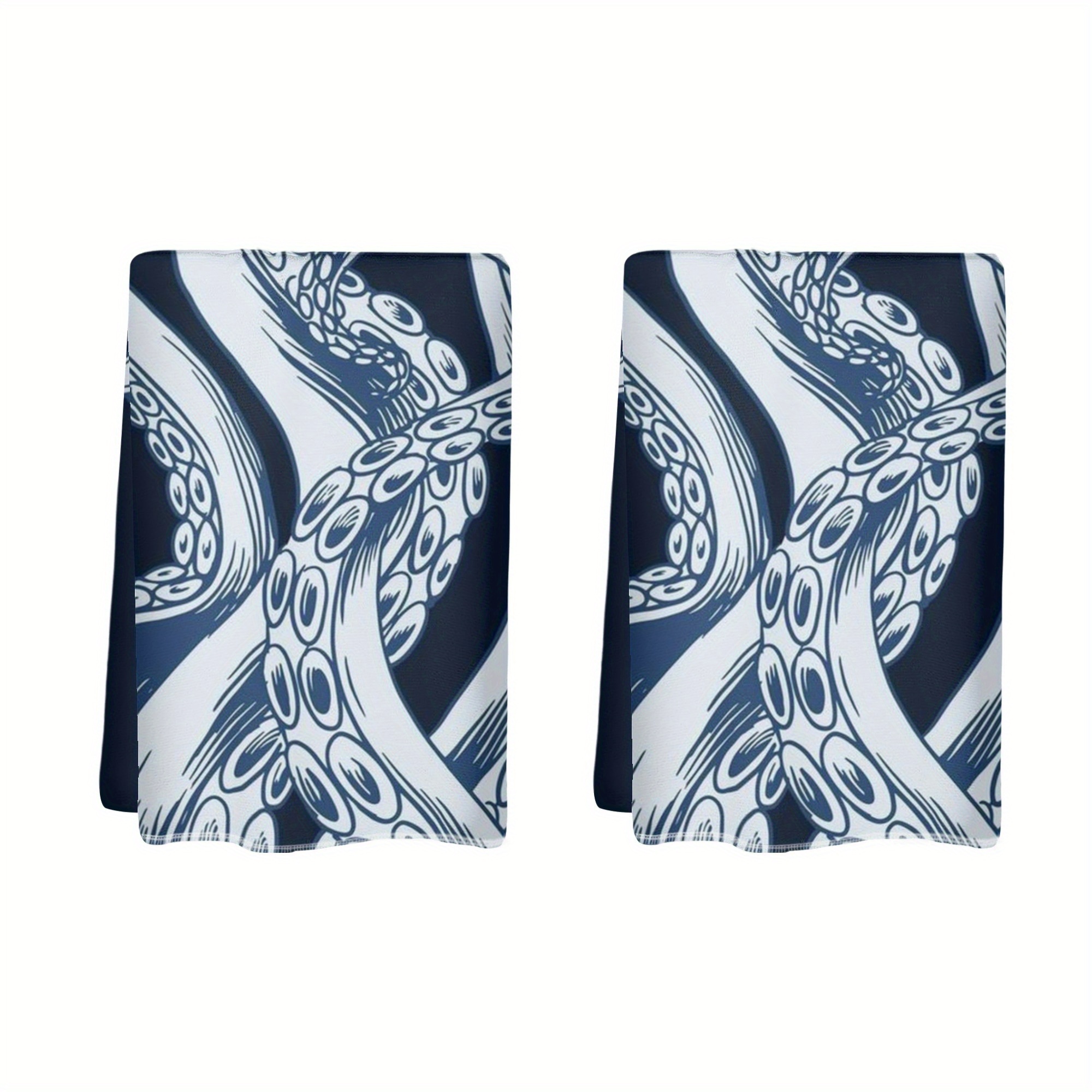 

2pcs Soft & Absorbent Hand Towels With Unique - Home, Hotel, Bathroom, Kitchen, Gym Decor - Ideal Holiday Or Housewarming Gift, 18x26 Inches