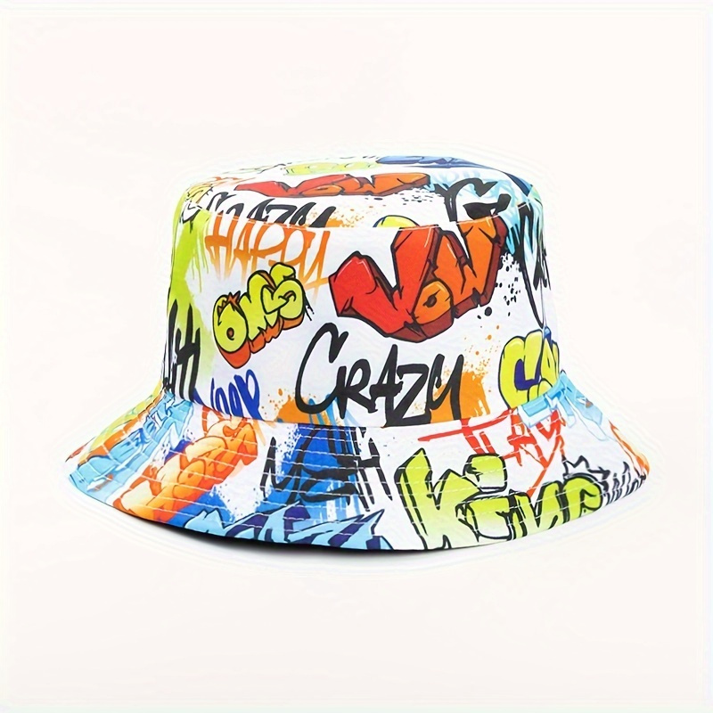 

Graffiti Hat - Funky Style, Sun Protection For Outdoor Activities & Fishing