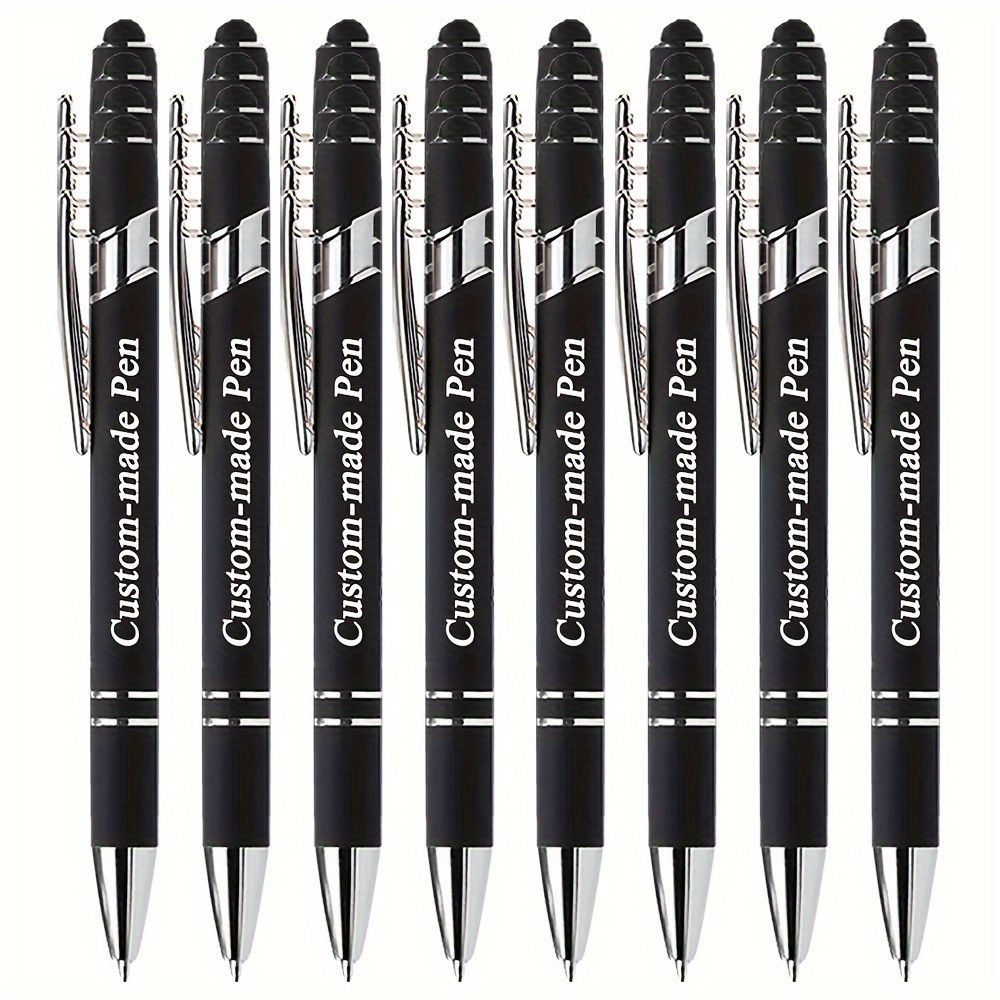 

Customizable Metal Ballpoint Pen Set With Stylus-smooth Writing, Medium Nib, Suitable For Office, School, Diary, And Art Projects ()