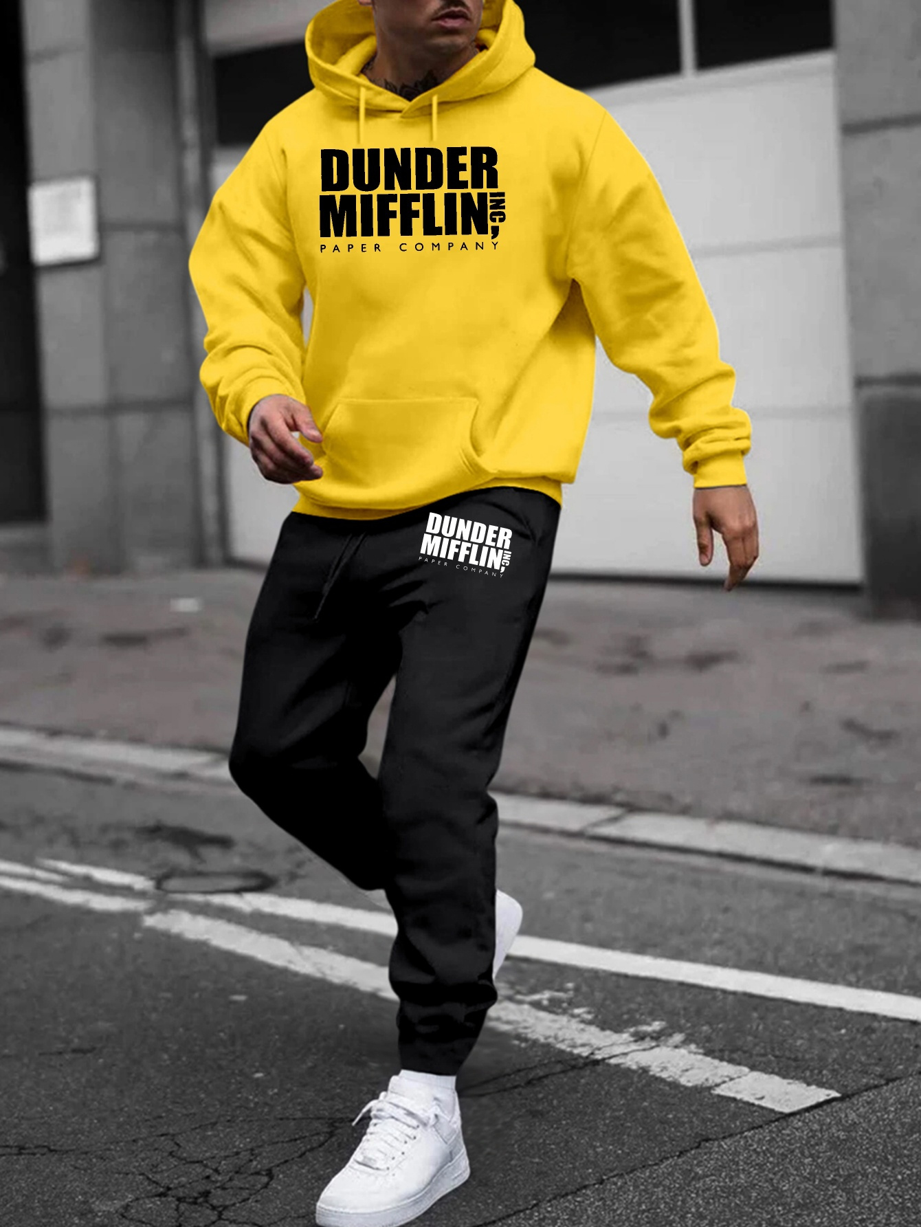 polyester sweatsuit set long sleeve hooded Temu Bahrain