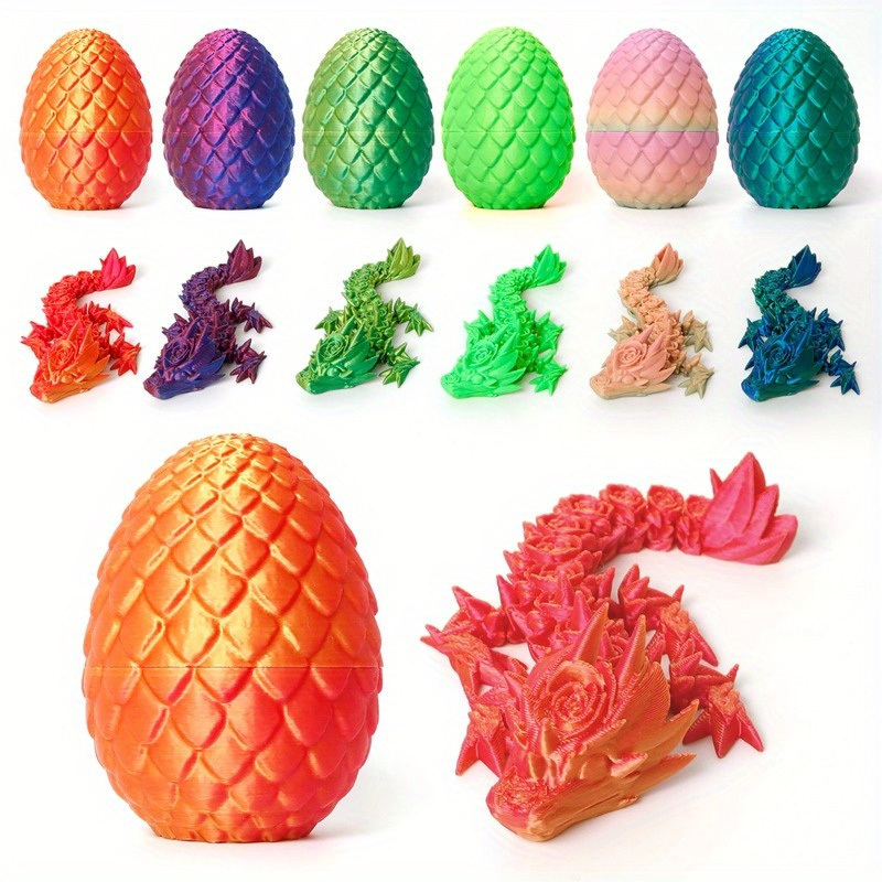 

3d Printed Egg & Hatchling Set - Unique Decor, Perfect Valentine's Day Or New Year Gift