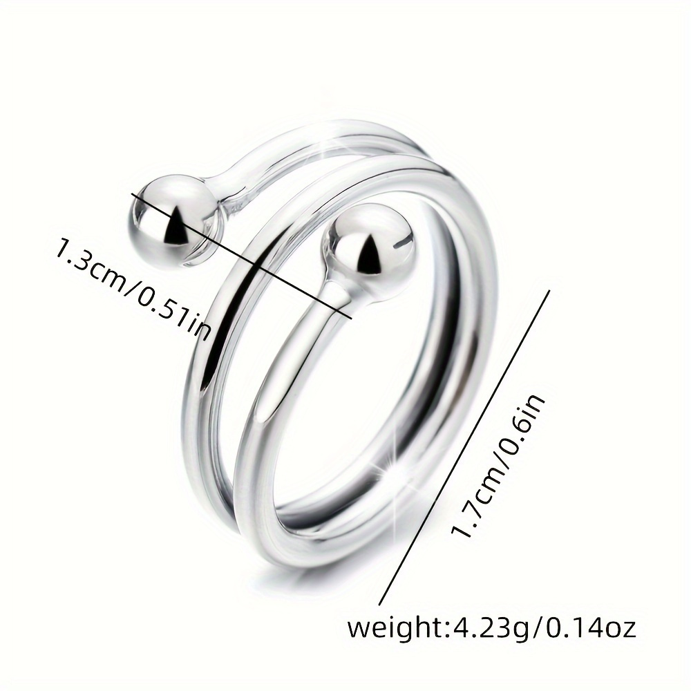 

A Stylish And Geometric Made Of Sterling Silver S925, Suitable For Women To Wear On Their Index Finger. Daily Travel, Outings, And . Weighs 4.23 Grams/0.15 Ounces.