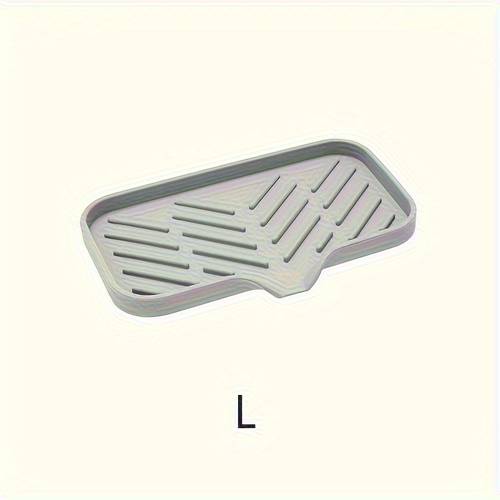 silicone kitchen sink organizer tray 1pc non food contact soap and sponge holder water resistant countertop storage accessory
