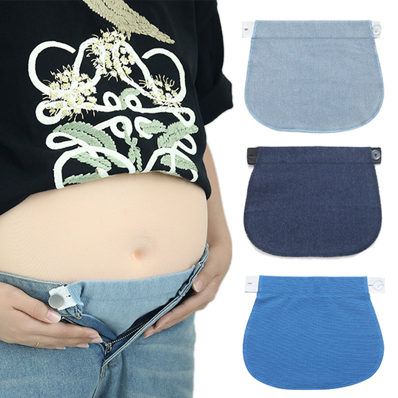 

2pcs Maternity Pants Waistband Extenders - Adjustable Buckles For , Stylish Women' Accessory