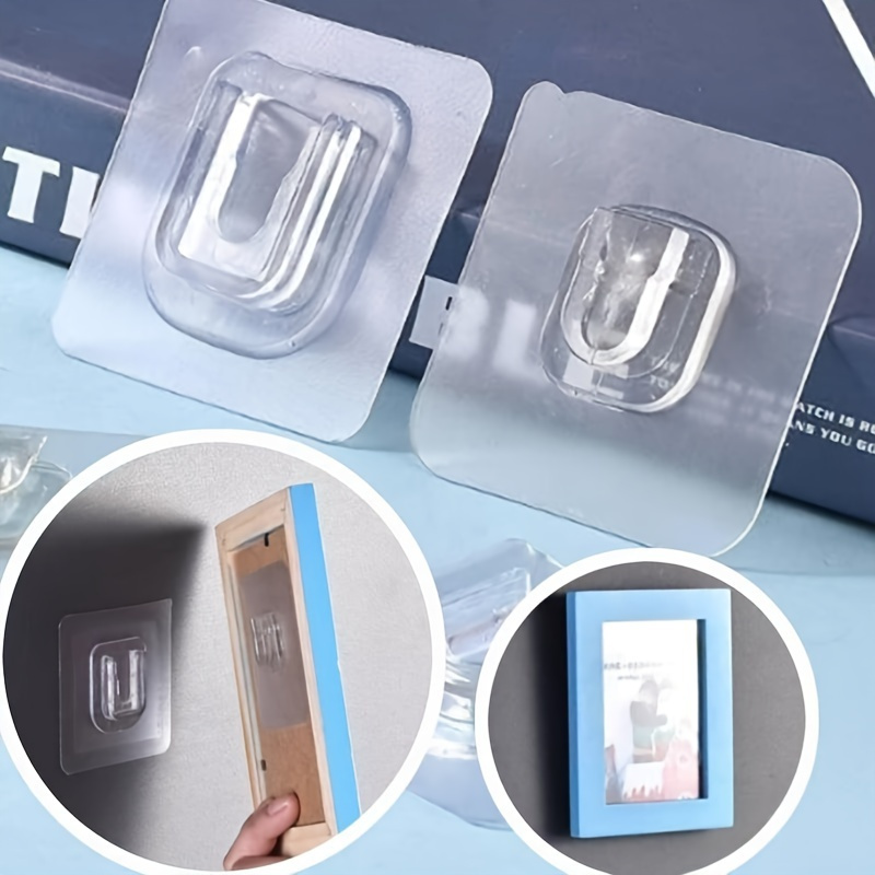 8pcs Strong Adhesive Hooks, No Traces Multi-Functional Design