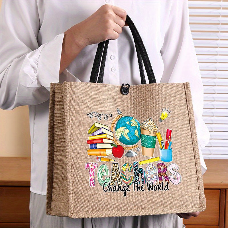 

Graphic Printed Tote Bag, Spacious Women's Lining, , & For , & Shopping