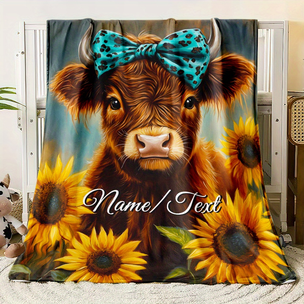 

Personalized Blanket - Fleece, No Needed, Featherless, Polyester, For Sofa, Bed, , - , For , (1pc)