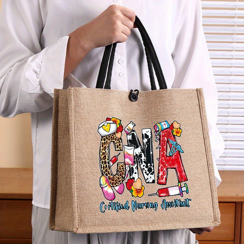 

Printed Tote Bag - , Spacious -lined, , , & , Shoulder Bag For , & Shopping