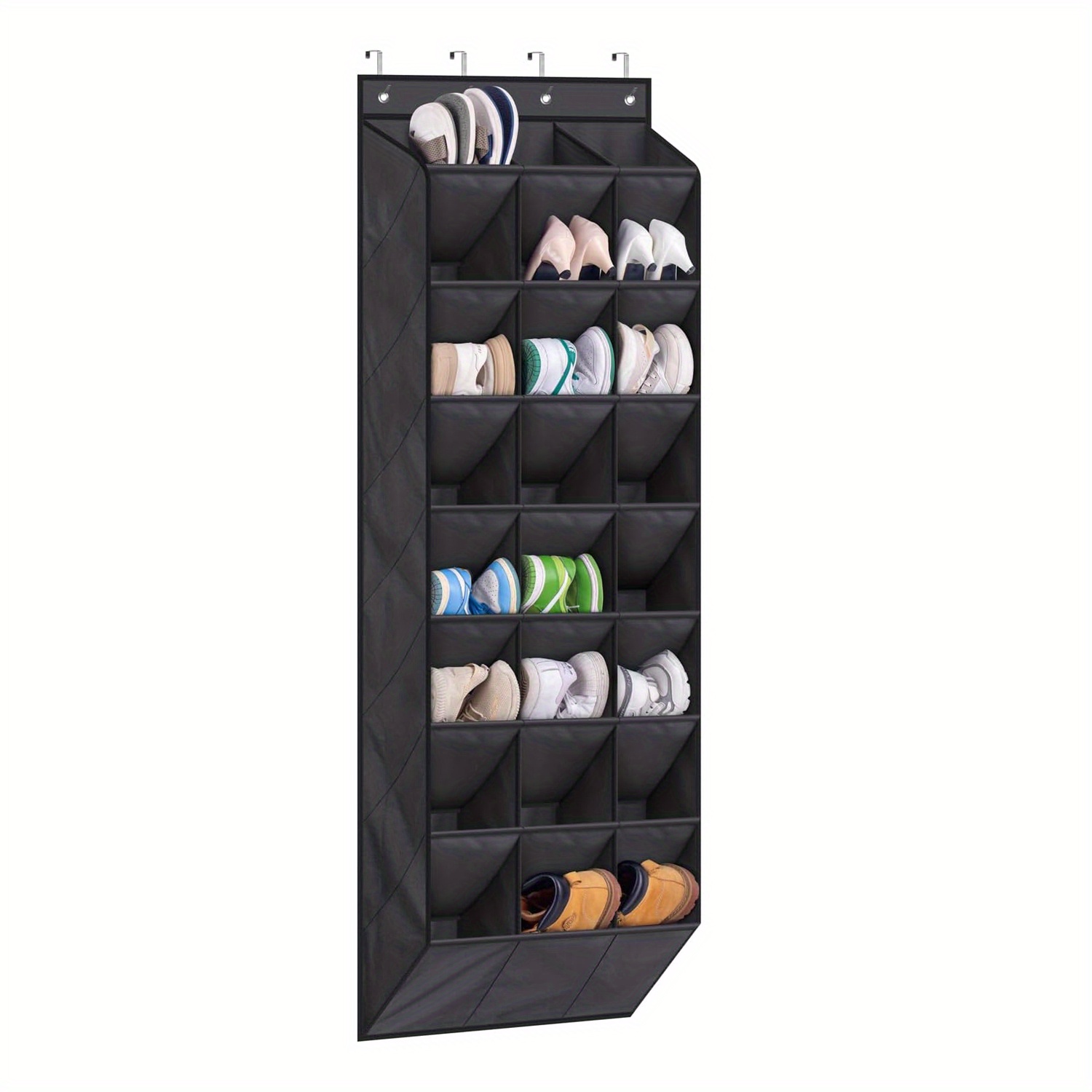 20 pairs over the door shoe organizer for closet narrow hanging