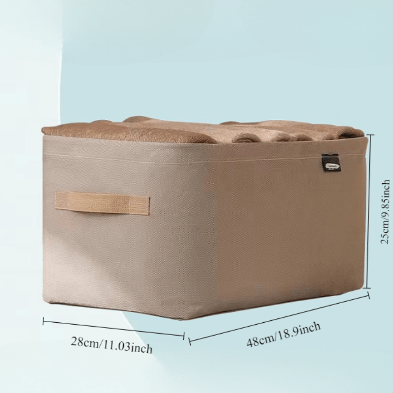 TEMU A Storage Basket For The Office, Featuring A Reinforced , Ideal For Organizing Various Items Such As Clothing, Pants, And Tools, Essential For Home And Dormitory Use.