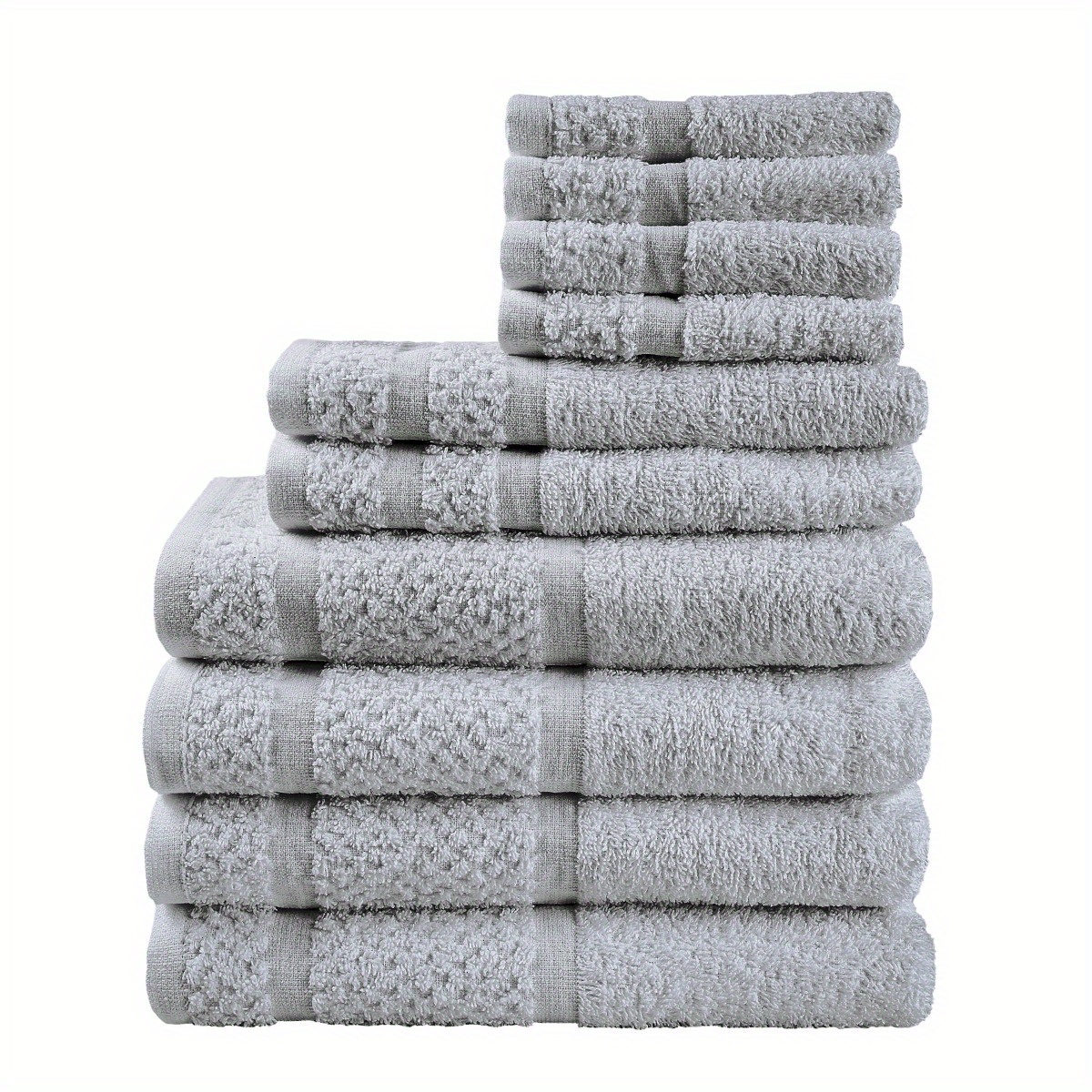 

10-piece Towel Set, And Durability, Grey