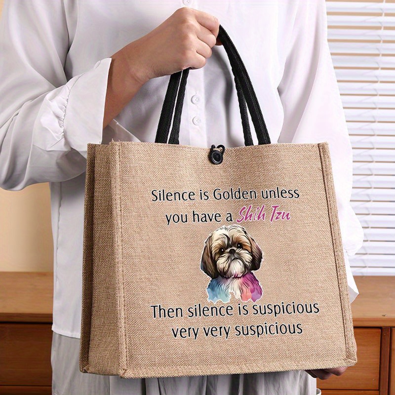 

Luxury Tote Bag Travel Beach Print Wonderful Shih Tzu Stylish & Spacious Women's Handbag For Work, School & Shopping Zipper Pouch Birthday Party And Festivals Pattern Large Capacity B51h Bags