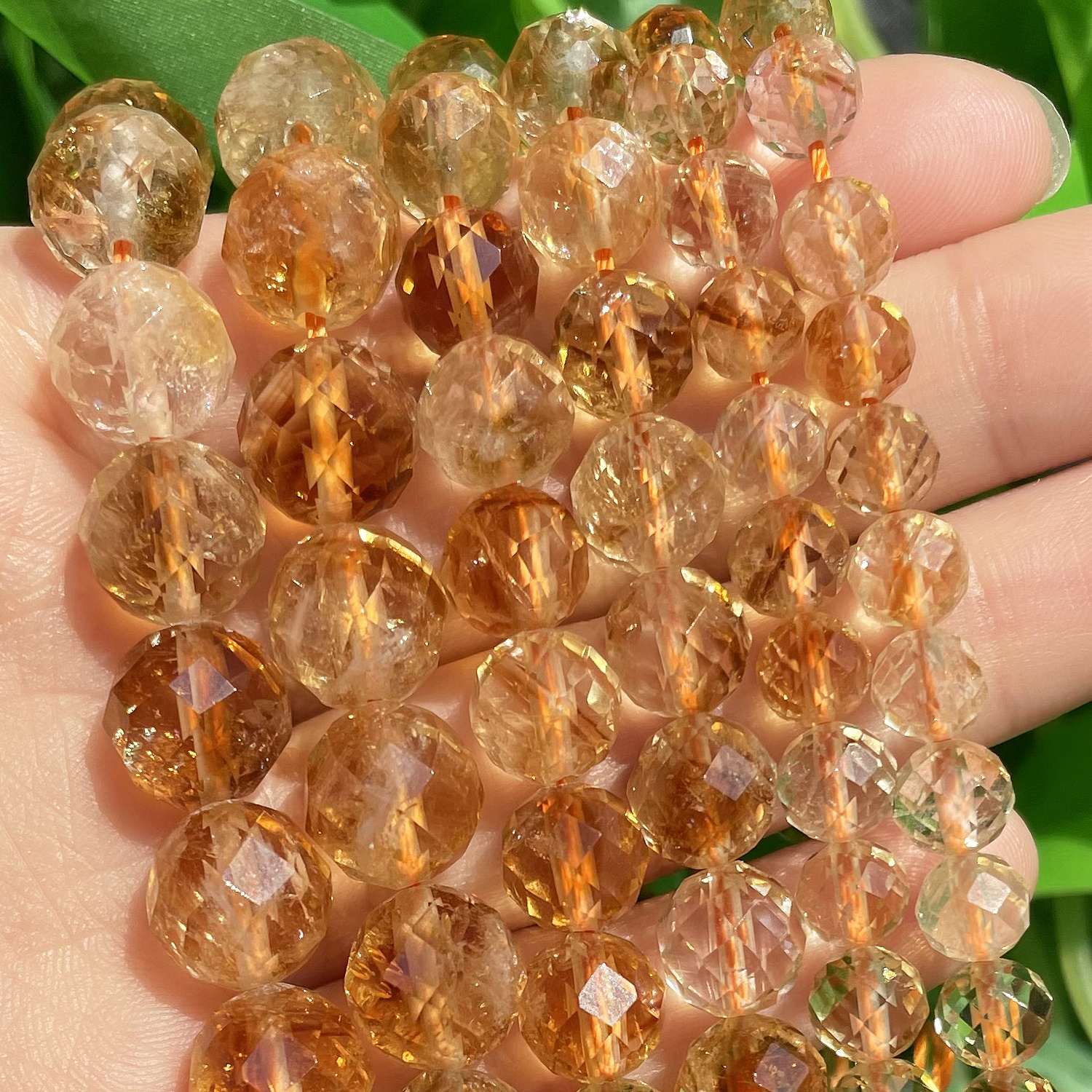 

Assorted Sizes Premium Yellow Citrine Beads, 6/8/10mm Natural Stone Spacer Beads For - Ideal For Crafting Bracelets, Necklaces, Earrings, Beads For Jewelry Making