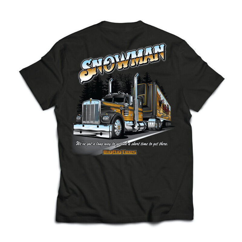 

Trucks Brt Trucker "snowman" Graphic T-shirt, Hoodie, Hat , Unisex, Soft Breathable Mens Print T-shirt Cotton