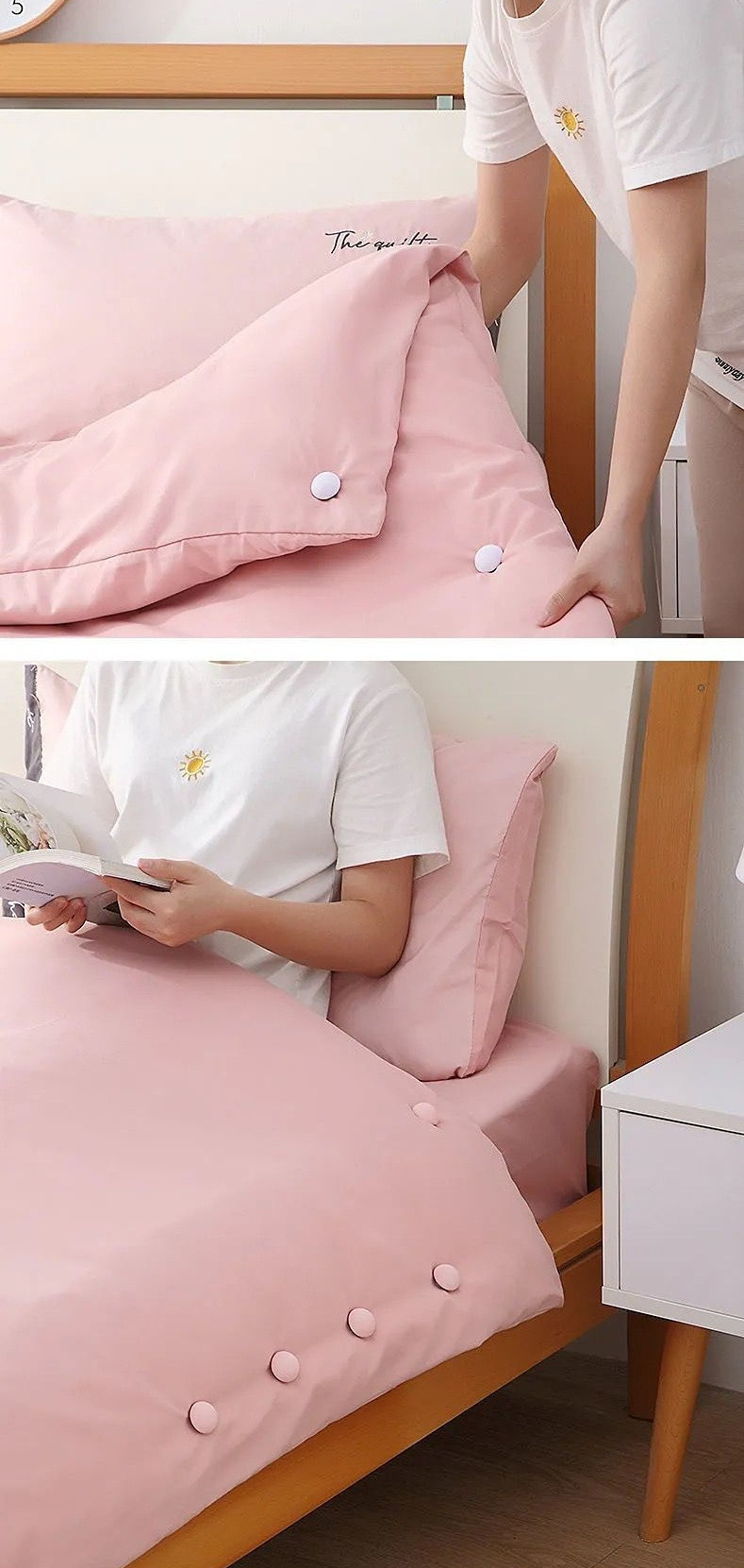 6 8pcs mushroom quilt clips macaron pegs duvet sheet cover quilt holder slip resistant blanket clothes clips   details 0