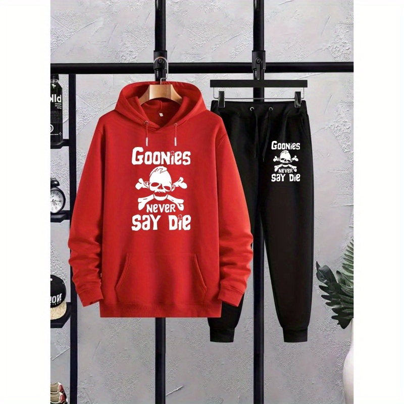 

- & Sweatpants Set - , Printed Polyester Outfit For Fall/, Plus Size
