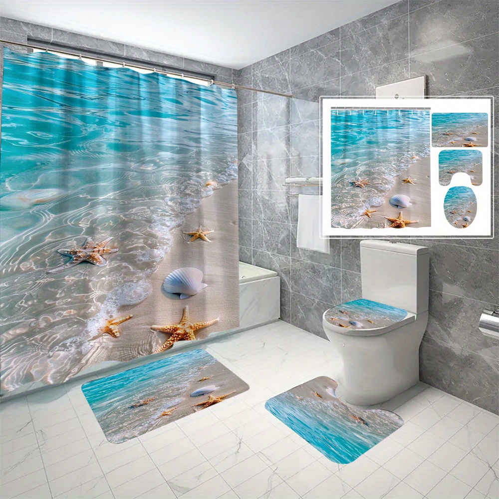 

Starfish Polyester Bath Set C- , , - Bathroom , For ( In 1pc/2pc/3pc/4pc/6pcs )