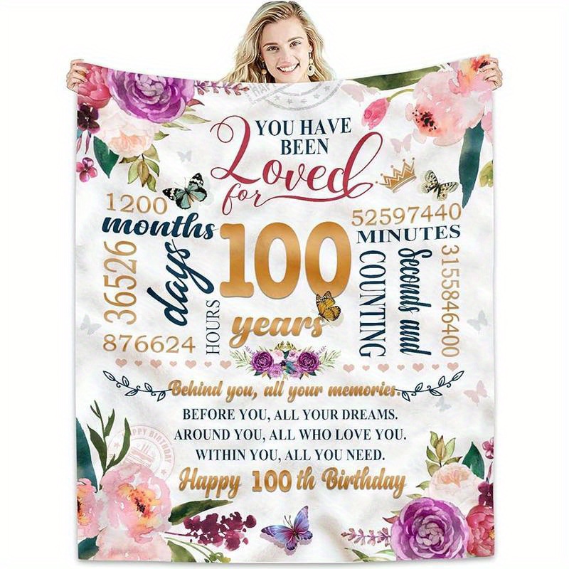 

Birthday Gifts For Women, Happy Birthday Gift Ideas, Best Gift For -year-old, 1924 Throw Blanket