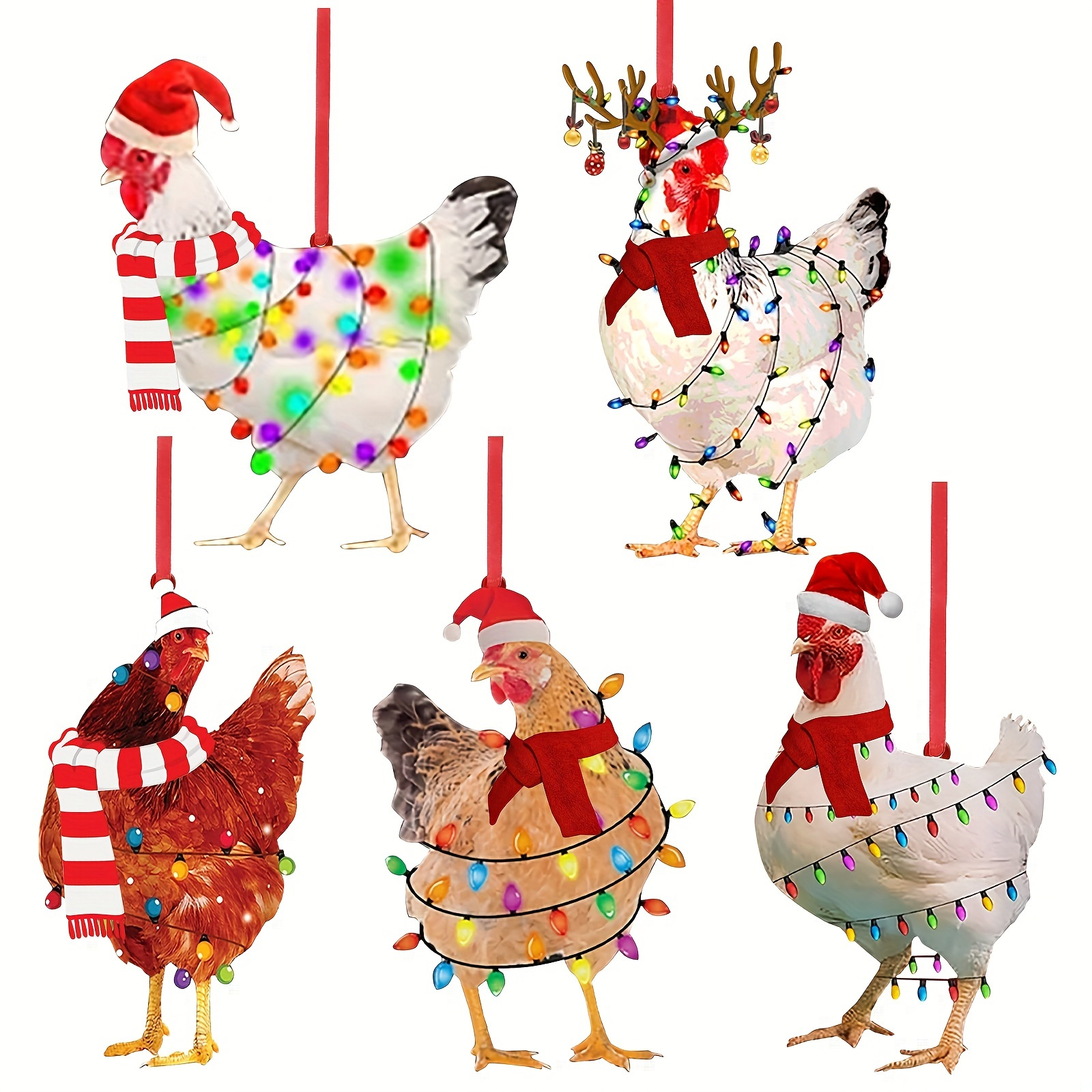 

5pcs Set- Christmas Ornaments- - Add To Decor