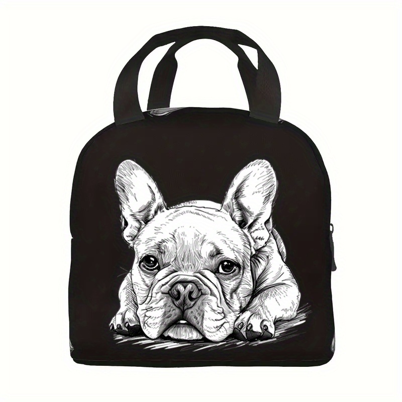 French Bulldog Insulated Lunch Bag Waterproof Oxford Temu