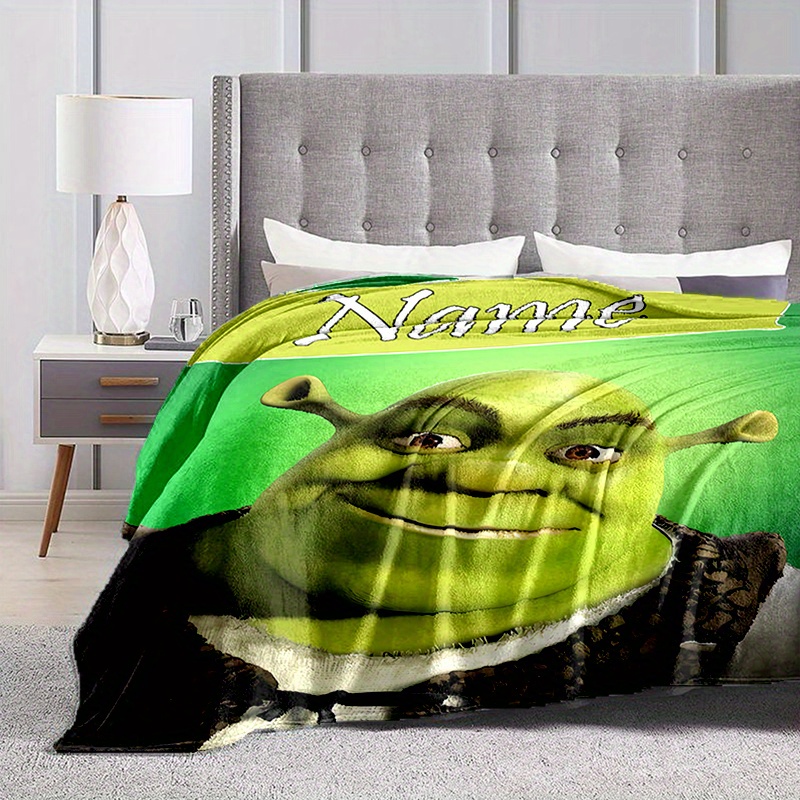 

Shrek Custom Name Blanket - Decoration, Soft And Comfortable, Suitable For Birthdays, , Christmas, And More - Ume Brand