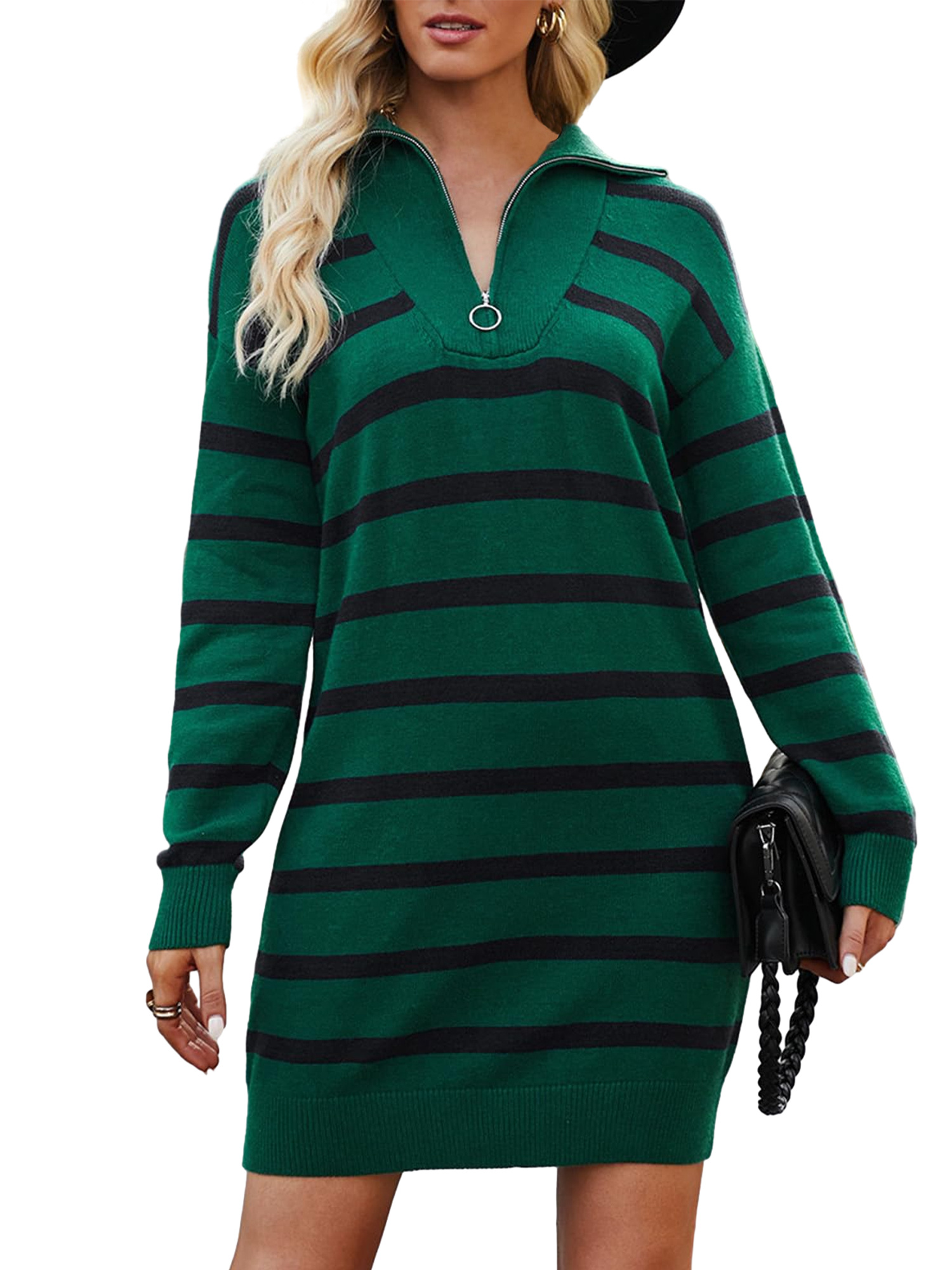 slim fit dress slacks The Apple Green Houndstooth Knit Dress – Pretty. Made Simple