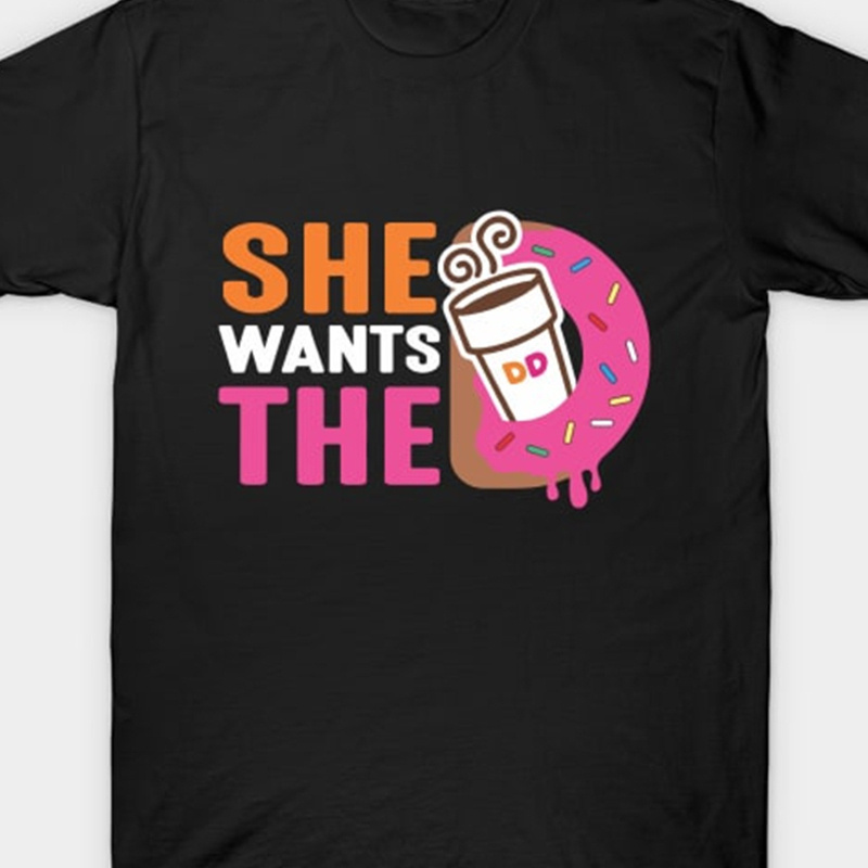 

She That 'donuts T-shirt, Men's, Cool 100% Cotton T-shirt.