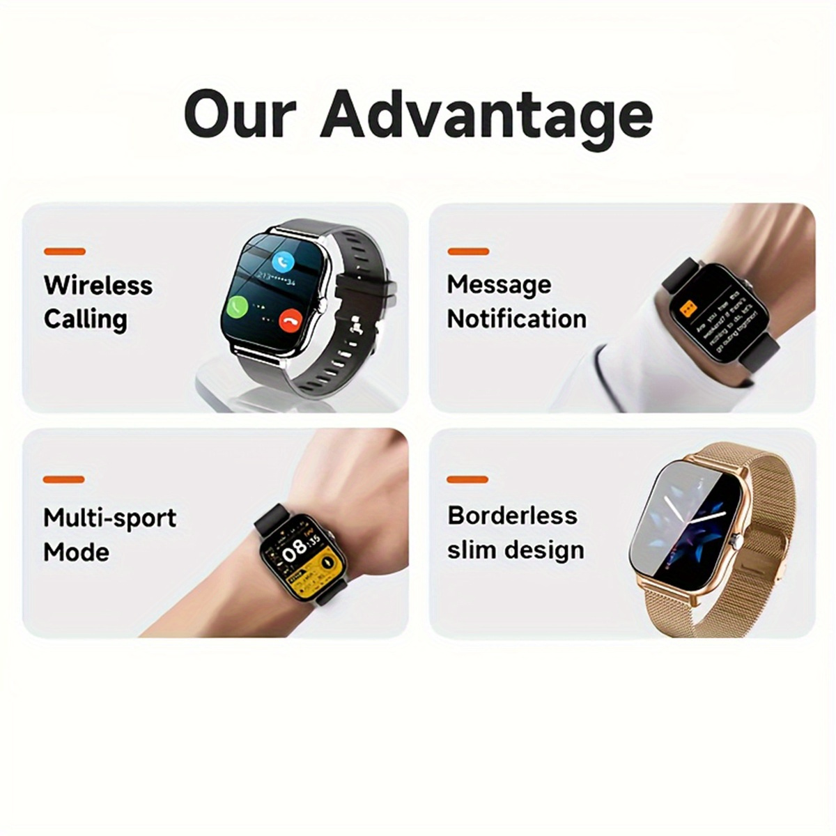 smart watch full   support text messages and calls     sports   pedometer   details 6