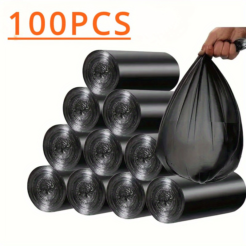 

-pack Black Garbage Bags, 5-7 Liter Trash Can Liners, Portable Strong Odorless Waste Bags For Home, Office, Car - Pe Material, Suitable For Living Room, Bathroom, Kitchen