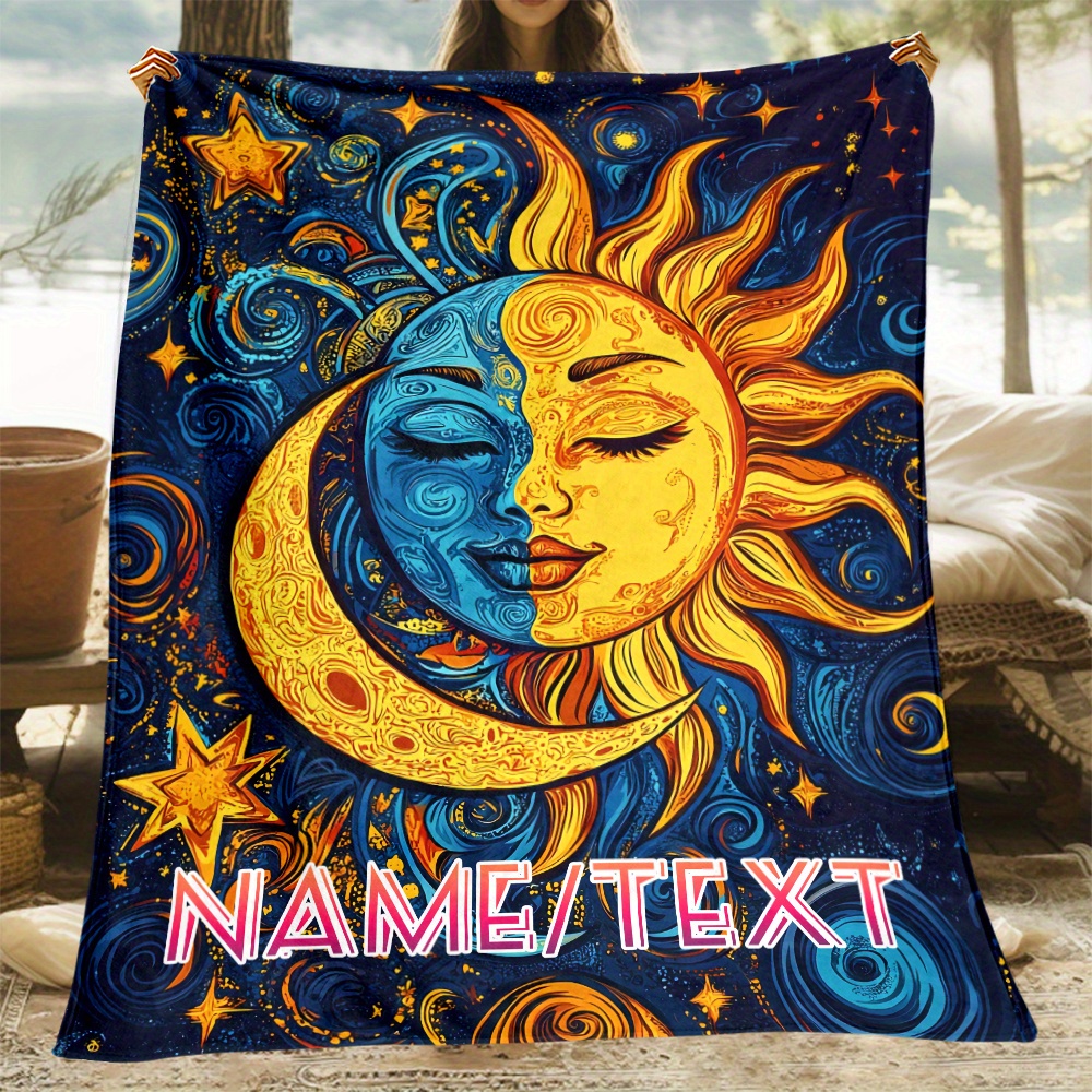 

Personalized Custom Name Blanket - Cozy Lightweight Flannel Throw For Bed, Sofa, And Travel - Ideal Gift