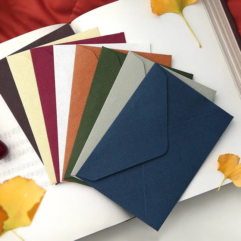 

20pcs Vintage Western Envelopes In Assorted Colors - Ideal For Wedding Invitations, Greeting Cards & Gift Wrapping - Textured , Battery-