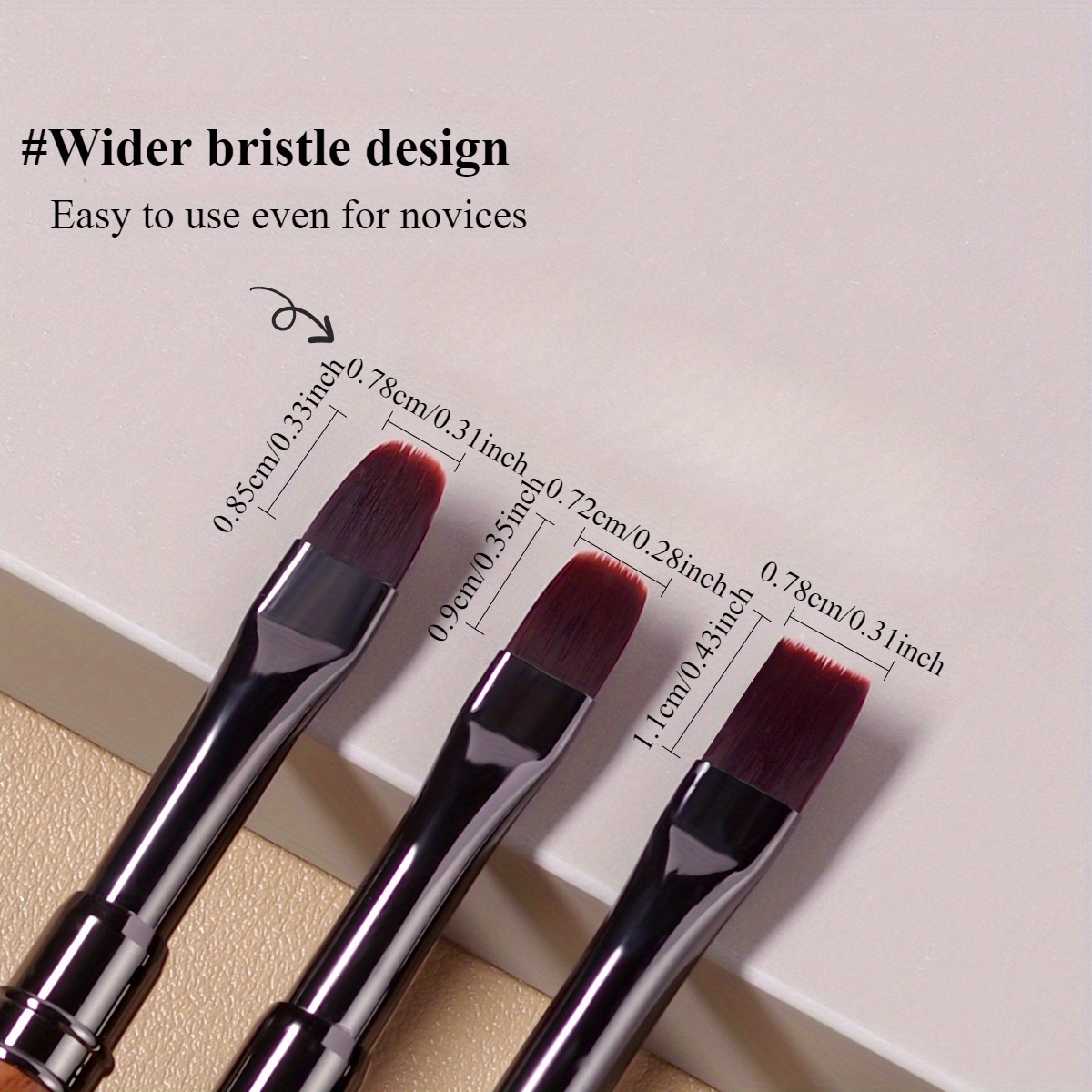 juego pinceles uñas mango puntas anchas Temu Guatemala